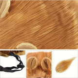 Funny Pet Lion Headband - Dog Apparel & Accessories - Fashionable Humorous Dog Headgear Accessory for Pet Owners - Soft Comfortable Wearable Party Prop