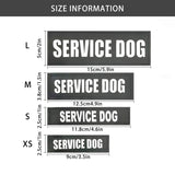 2PCS Custom logo Dog Name Personalized dog harness collar side label custom reflective patch phone number Pet Anti-lost function